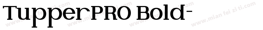 TupperPRO Bold字体转换